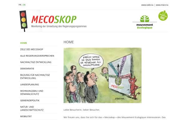 Vorschau von www.mecoskop.lu, Mecoskop - Mouvement Ecologique asbl