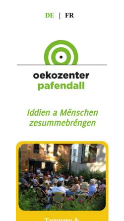 Vorschau der mobilen Webseite www.oekozenter.lu, Mouvement Ecologique a.s.b.l.