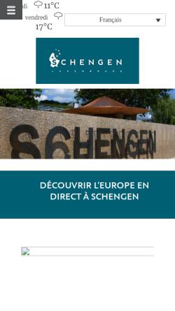 Vorschau der mobilen Webseite www.schengen-tourist.lu, Schengen a.s.b.l.