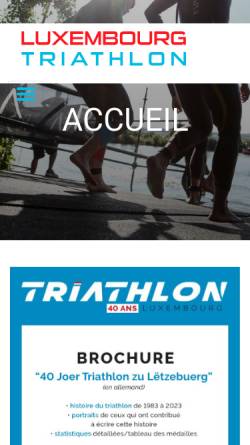 Vorschau der mobilen Webseite www.fltri.lu, Féderation luxembourgeoise de triathlon