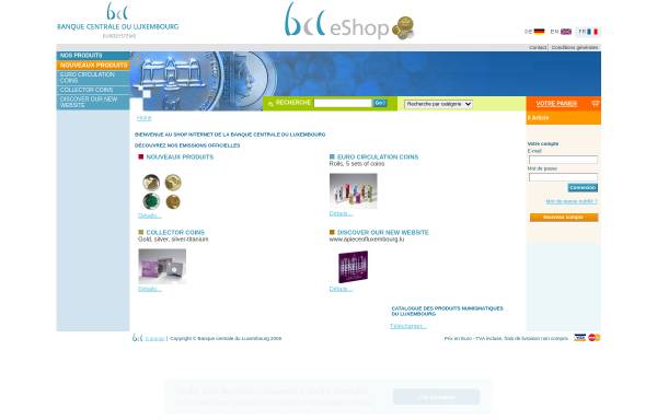 BCL eShop - Banque centrale du Luxembourg (BCL)
