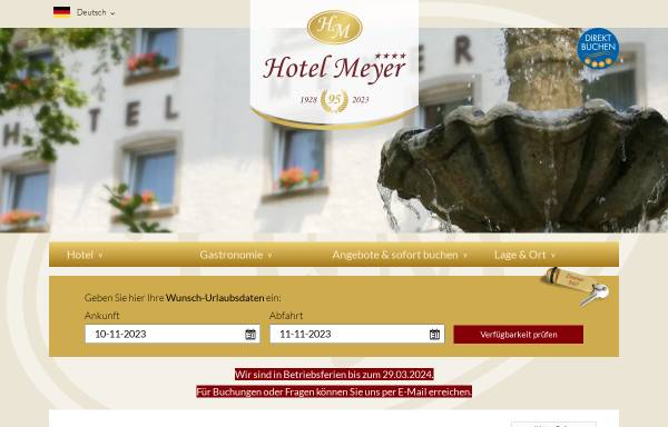 Vorschau von www.hotel-meyer.lu, Hotel Meyer - Familie Gierten-Meyer