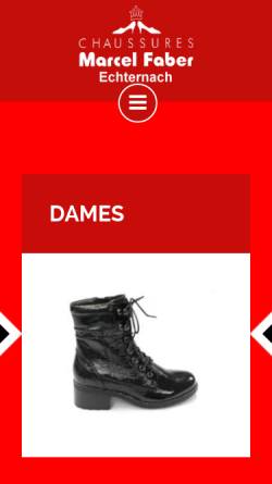 Vorschau der mobilen Webseite www.chaussures-faber.lu, Chaussures Marcel Faber