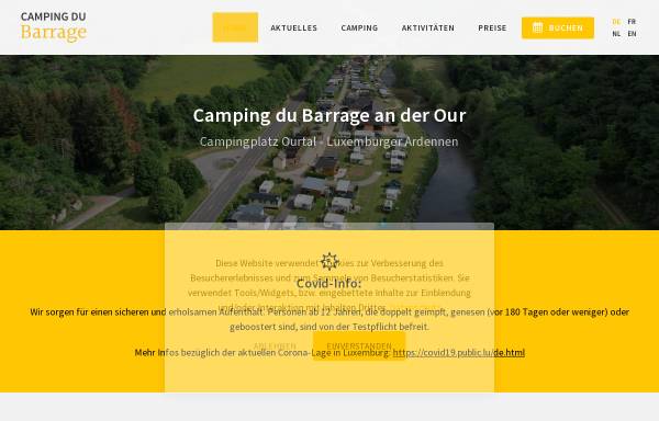 Vorschau von www.campingdubarrage.lu, Camping du Barrage
