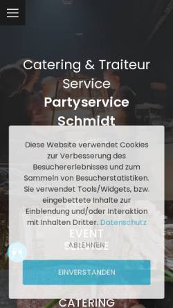 Vorschau der mobilen Webseite www.partyservice-schmidt.eu, Schmidt A.G.