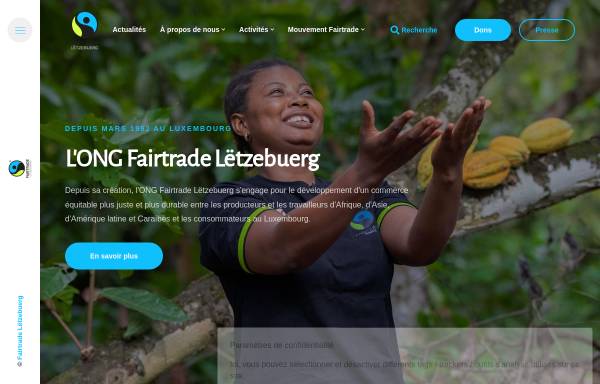 Vorschau von www.fairtrade.lu, Fairtrade Letzebuerg a.s.b.l.