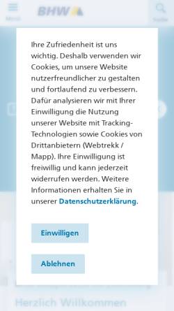 Vorschau der mobilen Webseite www.bhw.lu, BHW Bausparkasse AG - Luxemburg