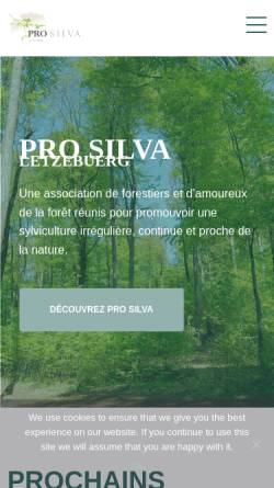 Vorschau der mobilen Webseite www.prosilva.lu, ProSilva Letzebuerg