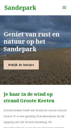 Vorschau der mobilen Webseite www.sandepark.nl, Sandepark.nl