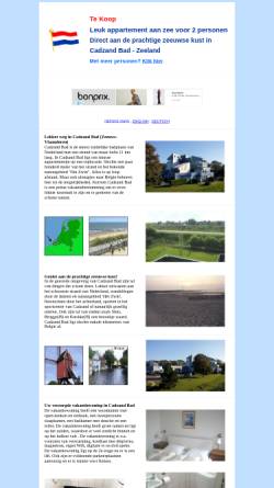 Vorschau der mobilen Webseite www.cadzand-zeeland.nl, Cadzand-Zeeland.nl