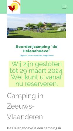 Vorschau der mobilen Webseite www.helenahoeve.nl, Der Helenahof