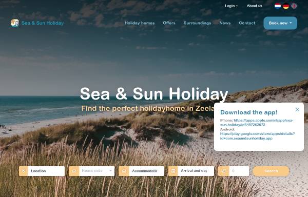 Vorschau von www.seasunholiday.com, Sea & Sun Holiday