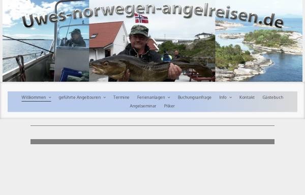 Vorschau von www.uwes-norwegen-angelreisen.de, Uwes Norwegen Angelreisen