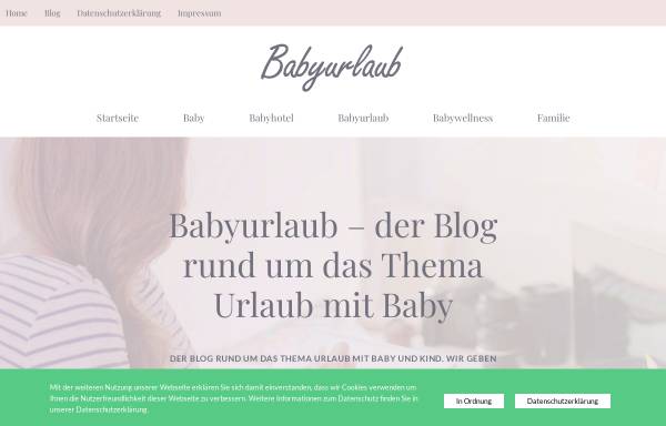 Vorschau von www.babyurlaub.at, Babyhotels und Kinderhotels in Österreich