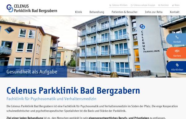 Vorschau von www.parkklinik-bad-bergzabern.de, Parkklinik Bad Bergzabern