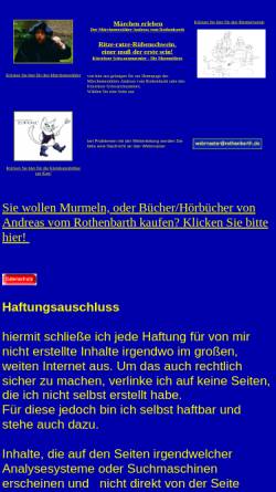 Vorschau der mobilen Webseite www.maerchen-erleben.de, Rothenbarth, Andreas vom