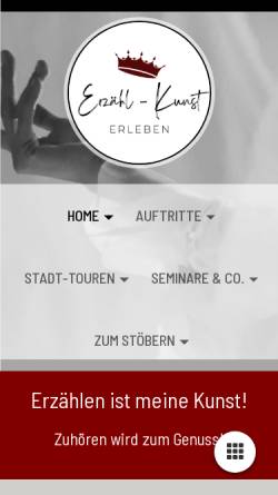 Vorschau der mobilen Webseite www.maerchenklang.de, Busam, Xenia - Märchenklang