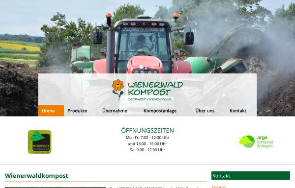 Vorschau von www.wienerwaldkompost.at, Wienerwaldkompost, Deckardt - Kienberger Landwirtschaftliche Kompostierungsgemeinschaft