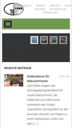 Vorschau der mobilen Webseite internat.dachsberg.at, Internat Dachsberg