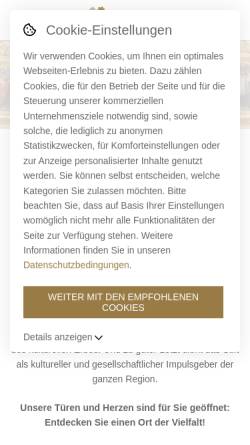 Vorschau der mobilen Webseite www.stift-schlaegl.at, Stift Schlägl