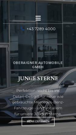 Vorschau der mobilen Webseite www.oberaigner.at, Oberaigner Fahrzeugtechnik