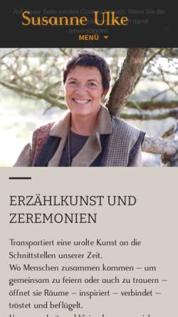 Vorschau der mobilen Webseite www.susanne-ulke.de, Susanne Ulke