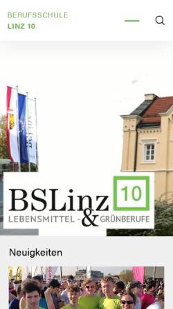 Vorschau der mobilen Webseite www.bs-linz10.ac.at, BS Linz 10