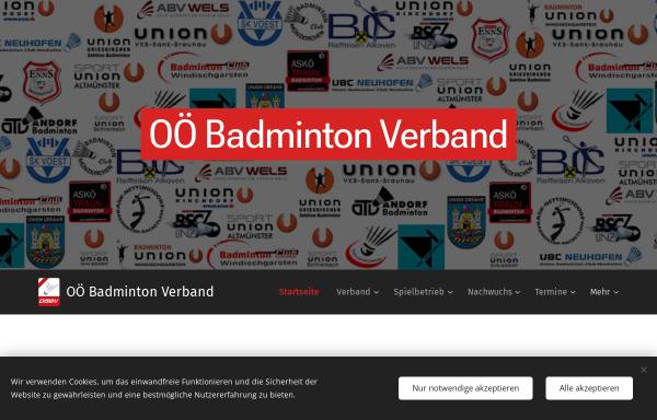 Vorschau von www.badminton-ooe.at, OÖ. Badmintonverband