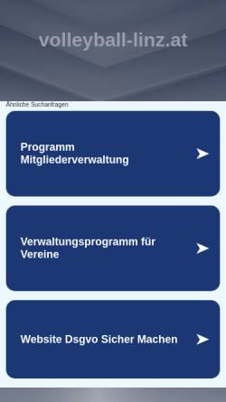 Vorschau der mobilen Webseite www.volleyball-linz.at, ASKÖ Linz-Steg