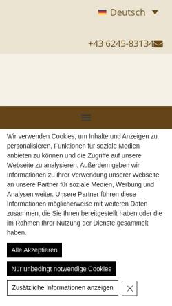 Vorschau der mobilen Webseite www.kirchenwirt.at, Gasthof zum Kirchenwirt