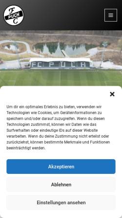 Vorschau der mobilen Webseite www.fcpuch.com, FC Puch seit 1945, Fußballverein Salzburger Land