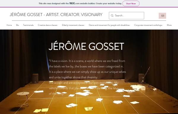 Vorschau von www.jeromegosset.com, Gosset, Jérôme