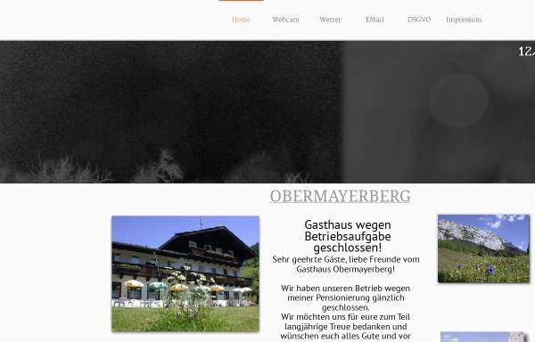 Vorschau von www.obermayerberg.at, Gasthaus Obermayerberg