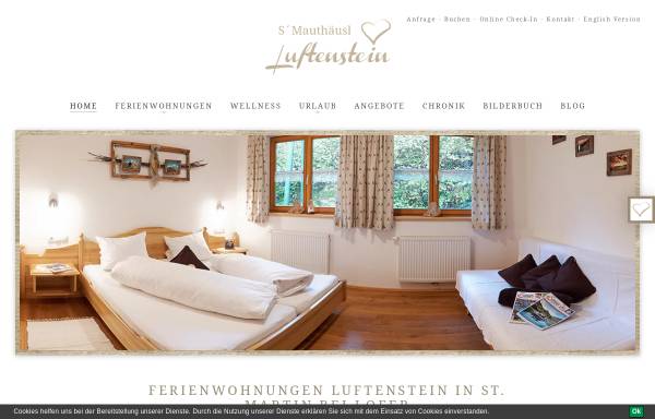 Vorschau von www.luftenstein.at, Ferienwohnungen Luftenstein