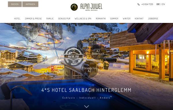 Vorschau von www.alpinjuwel.at, Hotel Alpin Juwel