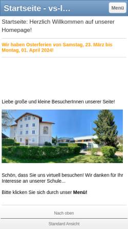 Vorschau der mobilen Webseite www.vs-liefering1.at, Volksschule Liefering 1