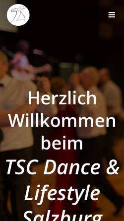 Vorschau der mobilen Webseite www.dance-lifestyle.at, TSC Dance & Lifestyle Salzburg