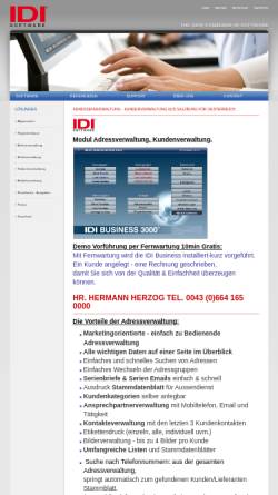 Vorschau der mobilen Webseite www.business-software-programme.at, IDI Software, Hermann Herzog