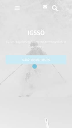 Vorschau der mobilen Webseite ski-instructor.at, Interessensvertretung der Staatlichen Skilehrer und Snowboardlehrer Österreichs (IGSSÖ)