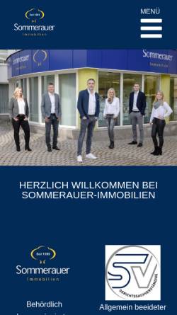Vorschau der mobilen Webseite www.sommerauer-immobilien.at, Sommerauer Immobilien