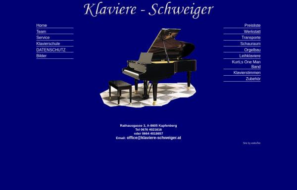 Vorschau von www.klaviere-schweiger.at, Klaviere Schweiger