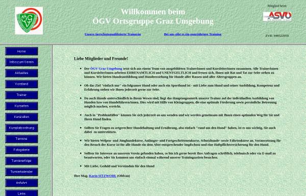 Vorschau von www.oegv-grazumgebung.at, Hundeschule ÖGV Graz Umgebung