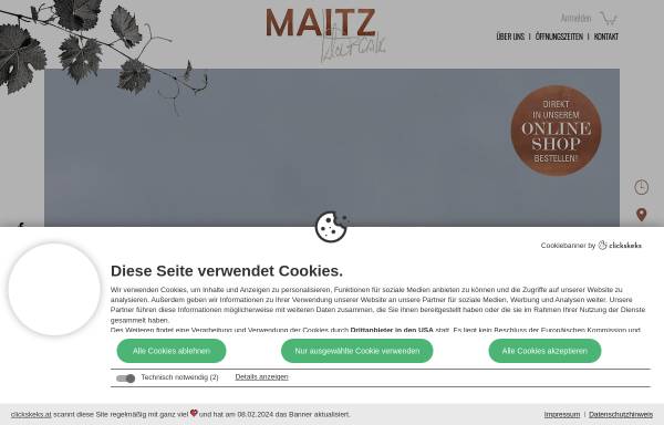 Vorschau von www.maitz.co.at, Weingut Maitz