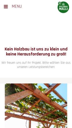 Vorschau der mobilen Webseite www.holzbau-quitt.at, Zimmermeister Johann Quitt