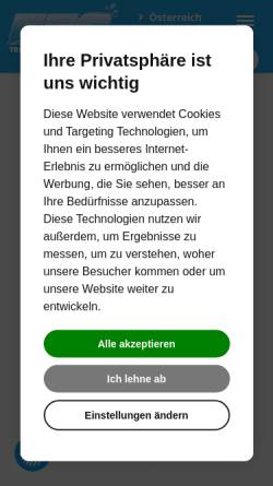 Vorschau der mobilen Webseite www.ets.at, ETS Egger GmbH