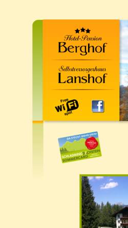 Vorschau der mobilen Webseite www.berghof.net, Berghof