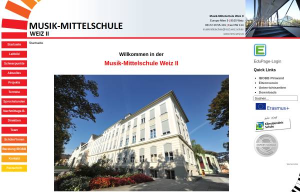 Vorschau von mms-weiz.at, Neue Musik-Mittelschule Weiz II