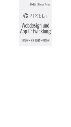 Vorschau der mobilen Webseite pixelit.at, PIXELit | Florian Fleck