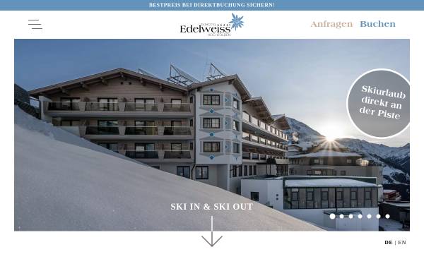 Vorschau von www.skihotel-edelweiss.at, Skihotel Edelweiss