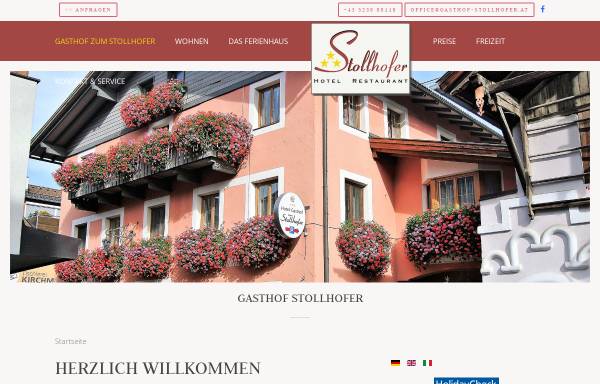 Vorschau von www.gasthof-stollhofer.at, Gasthof zum Stollhofer